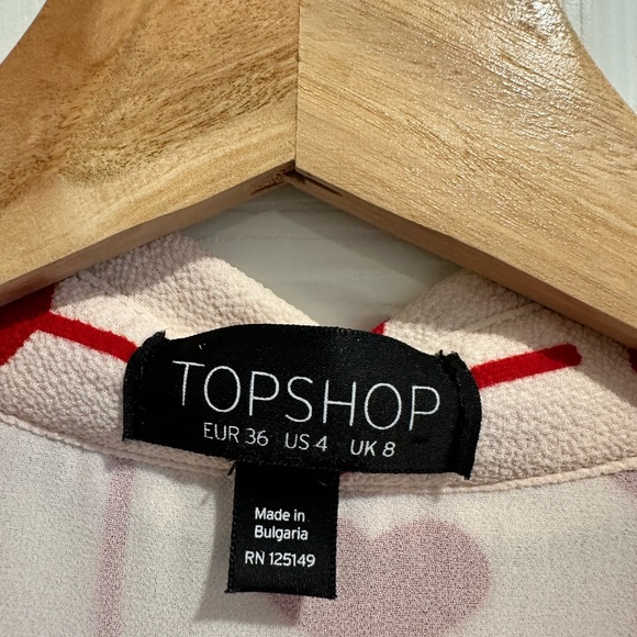 Top shop Red Heart dress with black piping - Picture 12 of 12